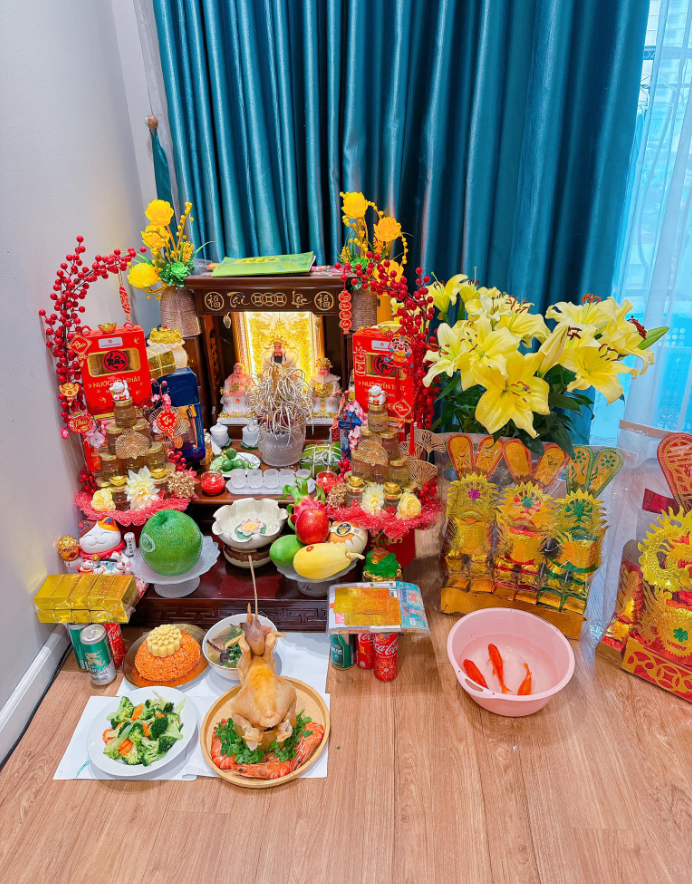 Bàn thờ Thần Tài ngang 41 cm